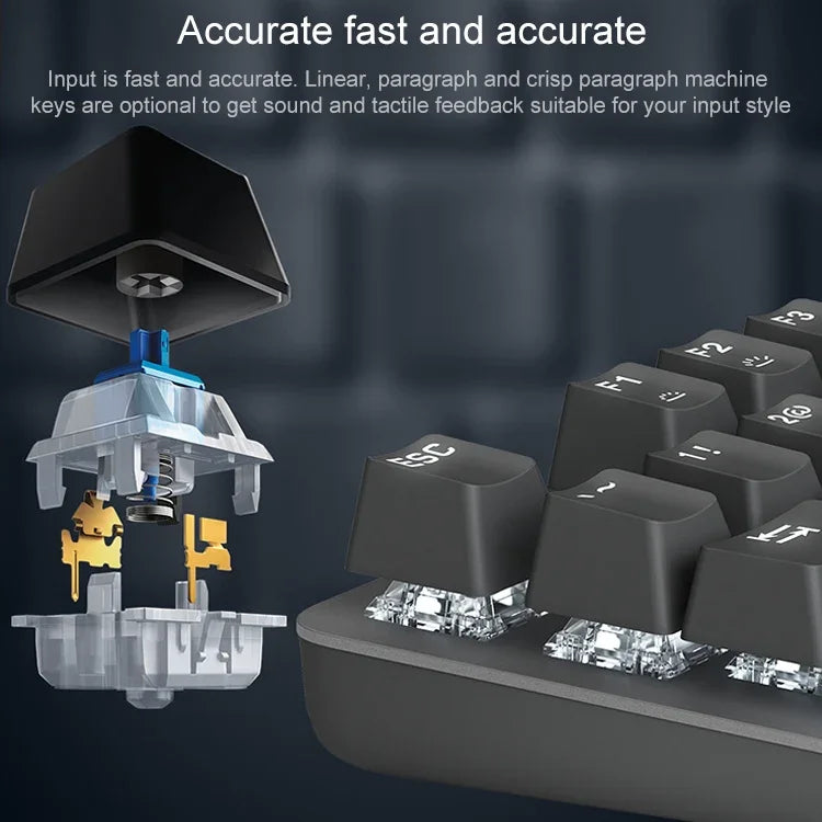 Logitech K835 Mini Mechanische Kabeltastatur, Grüner Schaft