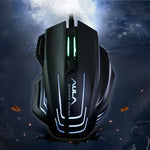 Aula Series Ghost Shark II Colourful Light 7D Optical Competitive USB Wired Gaming Mouse, Maximum Resolution of 4000 DPI, Ghost Shark II(B)