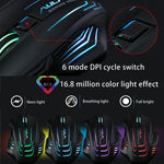 Aula Series Ghost Shark II Colourful Light 7D Optical Competitive USB Wired Gaming Mouse, Maximum Resolution of 4000 DPI, Ghost Shark II(B)