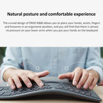 Logitech ERGO K860 2.4G Kabellose Bluetooth-Tastatur mit Dual-Modus, ergonomische Split-Tastatur