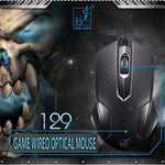 Chasing Leopard 129 USB Universal-Kabelgebundene Optische Gaming-Maus mit Gegengewicht, Länge: 1,3 m, 129