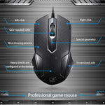 Chasing Leopard 129 USB Universal-Kabelgebundene Optische Gaming-Maus mit Gegengewicht, Länge: 1,3 m, 129