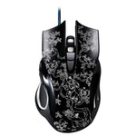 ZGB 169 USB 2400 DPI Kabelgebundene optische E-Sport-Gaming-Maus mit vier Geschwindigkeitsstufen, einstellbarer LED-Hintergrundbeleuchtung und Gegengewicht, Länge: 1,45 m, 169 Schwarz, 169 Weiß