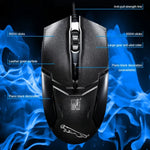 Chasing Leopard 179 USB 1600DPI Drei-Gang-Kabelgebundene Optische Gaming-Maus, Länge: 1,3 m, 179