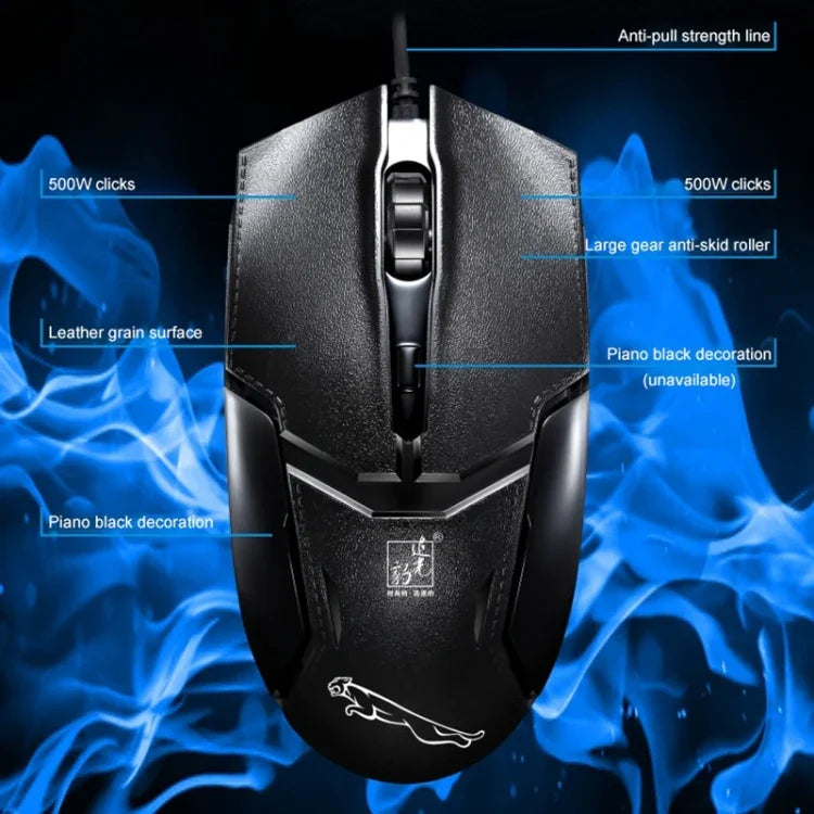 Chasing Leopard 179 USB 1600DPI Drei-Gang-Kabelgebundene Optische Gaming-Maus, Länge: 1,3 m, 179