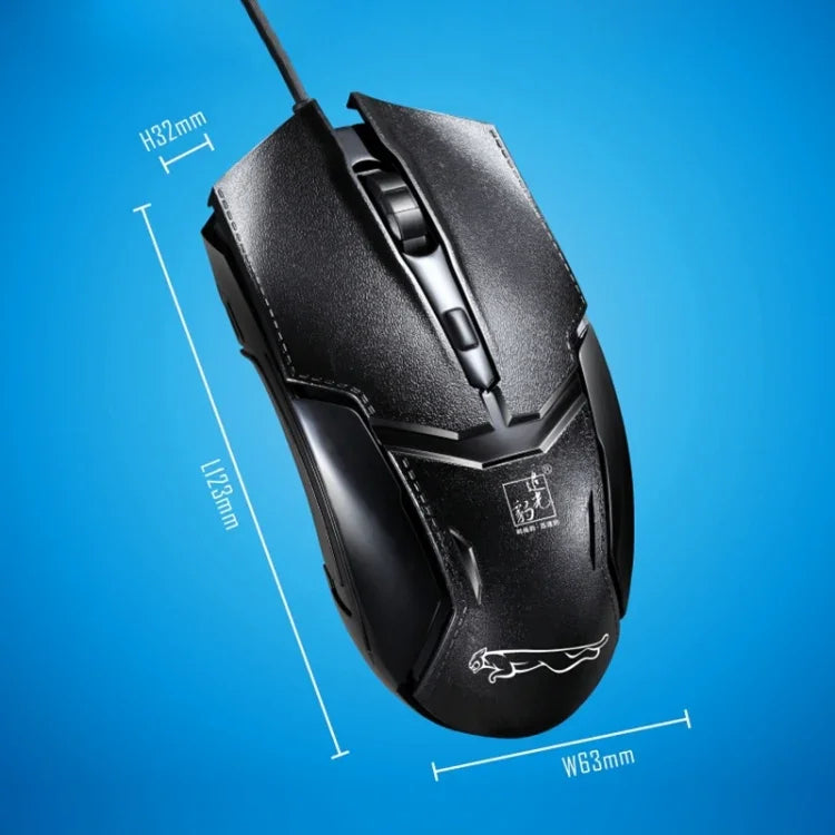 Chasing Leopard 179 USB 1600DPI Drei-Gang-Kabelgebundene Optische Gaming-Maus, Länge: 1,3 m, 179