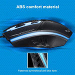 Chasing Leopard 199 USB 1600DPI Kabelgebundene optische Gaming-Maus mit drei Geschwindigkeitsstufen, einstellbarer LED-Hintergrundbeleuchtung, Länge: 1,3 m, Schwarz, 199