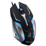 Chasing Leopard K1 USB 1600DPI Dreistufige, einstellbare LED-Hintergrundbeleuchtung, geräuschlose kabelgebundene optische Gaming-Maus, Länge: 1,3 m