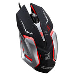 Chasing Leopard K1 USB 1600DPI Dreistufige, einstellbare LED-Hintergrundbeleuchtung, geräuschlose kabelgebundene optische Gaming-Maus, Länge: 1,3 m