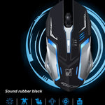 Chasing Leopard K1 USB 1600DPI Dreistufige, einstellbare LED-Hintergrundbeleuchtung, geräuschlose kabelgebundene optische Gaming-Maus, Länge: 1,3 m