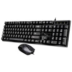 Chasing Leopard Q17 104 Tasten USB kabelgebundene Suspension Gaming Office Tastatur + kabelgebundenes symmetrisches Maus-Set, Tastatur Kabellänge: 1,4 m, Maus Kabellänge: 1,3 m, Q17 Schwarz, Q17 Weiß