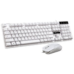 Chasing Leopard Q17 104 Tasten USB kabelgebundene Suspension Gaming Office Tastatur + kabelgebundenes symmetrisches Maus-Set, Tastatur Kabellänge: 1,4 m, Maus Kabellänge: 1,3 m, Q17 Schwarz, Q17 Weiß