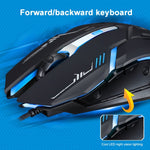 Chasing Leopard V17 USB 2400DPI vierstufig einstellbare optische kabelgebundene Gaming-Maus mit LED-Atemlicht, Kabellänge: 1,45 m, V17, V17 Jet Black