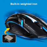 Chasing Leopard V17 USB 2400DPI vierstufig einstellbare optische kabelgebundene Gaming-Maus mit LED-Atemlicht, Kabellänge: 1,45 m, V17, V17 Jet Black