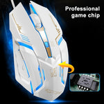 Chasing Leopard V17 USB 2400DPI vierstufig einstellbare optische kabelgebundene Gaming-Maus mit LED-Atemlicht, Kabellänge: 1,45 m, V17, V17 Jet Black
