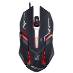 Chasing Leopard V17 USB 2400DPI vierstufig einstellbare optische kabelgebundene Gaming-Maus mit LED-Atemlicht, Kabellänge: 1,45 m, V17, V17 Jet Black