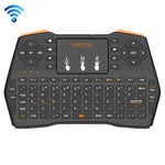 VIBOTON i8 Plus Aktualisierte 2,4-GHz-QWERT-Mini-Funktastatur mit Touchpad für TV-Box, Mi Box, Computer, Tablet, Laptop und Projektor (Schwarz), Kabellose Tastatur