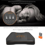 VIBOTON i8 Plus Aktualisierte 2,4-GHz-QWERT-Mini-Funktastatur mit Touchpad für TV-Box, Mi Box, Computer, Tablet, Laptop und Projektor (Schwarz), Kabellose Tastatur