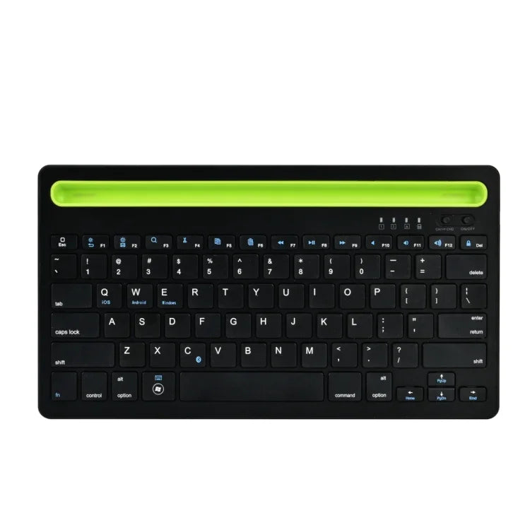 B908 Ultraschlanke kabellose Bluetooth-Tastatur mit 78 Tasten und konkaver Handyhalterung