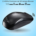 ZGB 101B 2,4 GHz 1600 DPI Professionelle kabellose optische Maus für den gewerblichen Einsatz, geräuschloses Klicken, Mini-Maus für Laptop und PC, kabellose Reichweite: 30 m