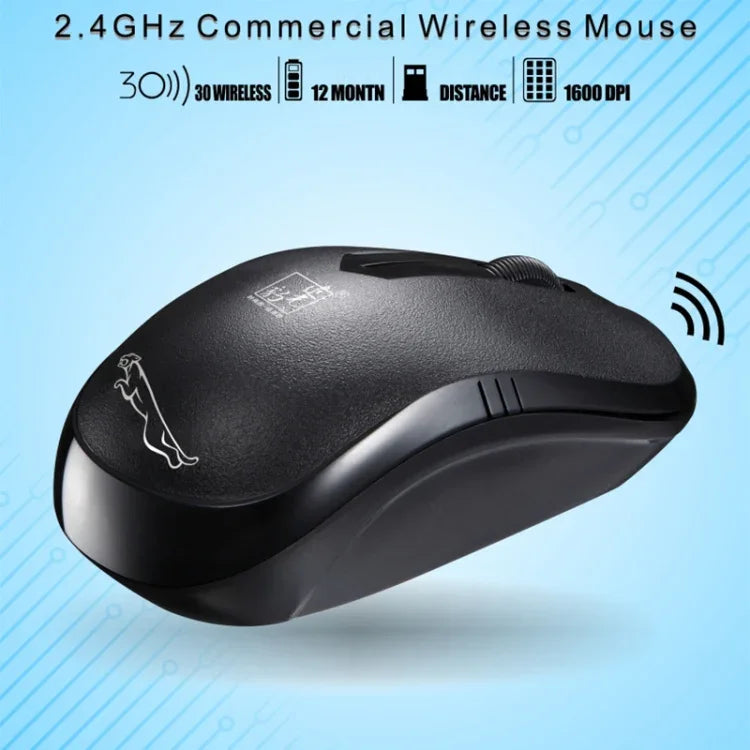 ZGB 101B 2,4 GHz 1600 DPI Professionelle kabellose optische Maus für den gewerblichen Einsatz, geräuschloses Klicken, Mini-Maus für Laptop und PC, kabellose Reichweite: 30 m