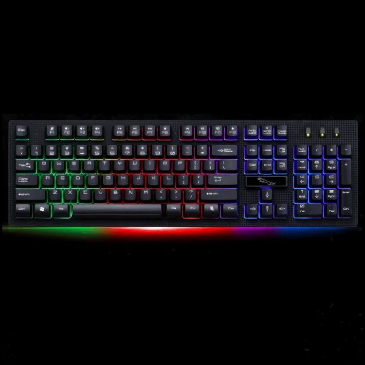 ZGB G20 104 Tasten USB-Kabelgebundene mechanische Tastatur mit Leuchtfunktion, Gaming-Tastatur