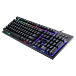 ZGB G20 104 Tasten USB-Kabelgebundene mechanische Tastatur mit Leuchtfunktion, Gaming-Tastatur
