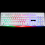 ZGB G20 104 Tasten USB-Kabelgebundene mechanische Tastatur mit Leuchtfunktion, Gaming-Tastatur