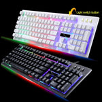 ZGB G20 104 Tasten USB-Kabelgebundene mechanische Tastatur mit Leuchtfunktion, Gaming-Tastatur
