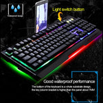 ZGB G700 104 Tasten USB-Kabelgebundene Gaming-Tastatur mit mechanischem Tippgefühl, leuchtender Metallabdeckung und Handyhalterung