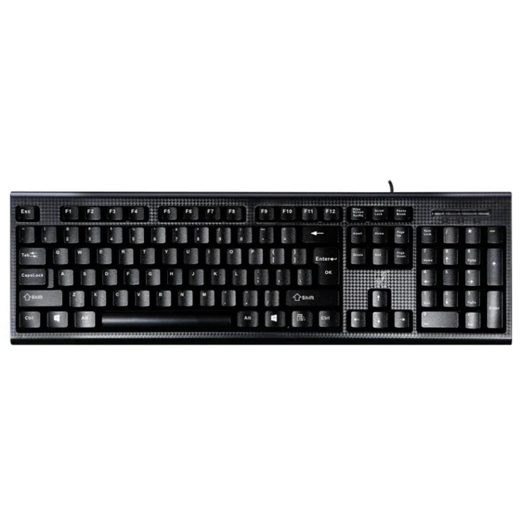 ZGB Q9 104 Tasten USB-Tastatur mit Gitterstruktur, kabelgebunden, für Gaming und Büro