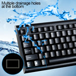 ZGB Q9 104 Tasten USB-Tastatur mit Gitterstruktur, kabelgebunden, für Gaming und Büro