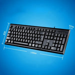 ZGB Q9 104 Tasten USB-Tastatur mit Gitterstruktur, kabelgebunden, für Gaming und Büro
