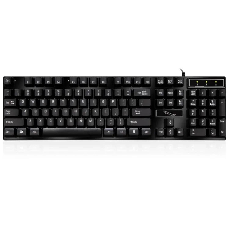 ZGB Q17 104-Tasten-USB-Tastatur mit Federmechanismus für Gaming und Büro, geeignet für Laptop und PC