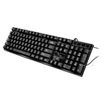 ZGB Q17 104-Tasten-USB-Tastatur mit Federmechanismus für Gaming und Büro, geeignet für Laptop und PC