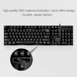 ZGB Q17 104-Tasten-USB-Tastatur mit Federmechanismus für Gaming und Büro, geeignet für Laptop und PC