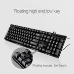 ZGB Q17 104-Tasten-USB-Tastatur mit Federmechanismus für Gaming und Büro, geeignet für Laptop und PC