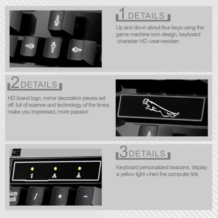 ZGB Q17 104-Tasten-USB-Tastatur mit Federmechanismus für Gaming und Büro, geeignet für Laptop und PC