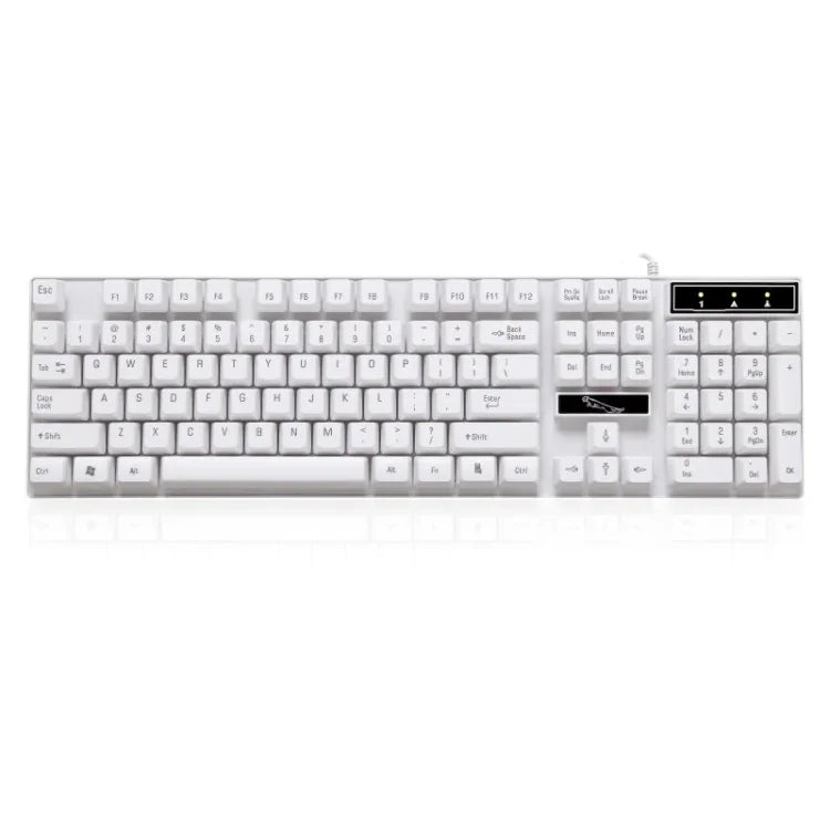 ZGB Q17 104-Tasten-USB-Tastatur mit Federmechanismus für Gaming und Büro, geeignet für Laptop und PC
