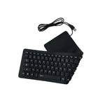 Französische USB-Tastatur mit 103 Tasten, kabelgebunden, wasserdicht, Silikon, für Desktop-PCs und Notebooks, Kabellänge: 1,5 m