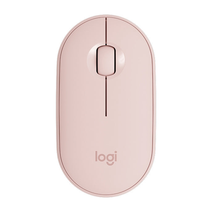 Logitech Pebble, flache, 3-Tasten-Funkmaus mit 1000 DPI, geräuschlos, Bluetooth, optische Maus, Reichweite: 10 m