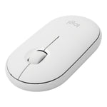 Logitech Pebble, flache, 3-Tasten-Funkmaus mit 1000 DPI, geräuschlos, Bluetooth, optische Maus, Reichweite: 10 m