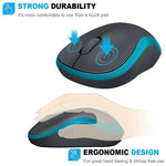 Logitech M186 Kabellose Maus für Büro, energiesparend, USB, Laptop, Desktop-Computer, universell