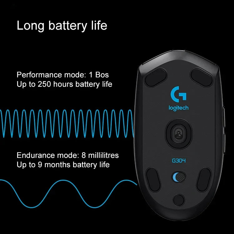 Logitech G304 LIGHTSPEED 12000 DPI 6 programmierbare Tasten HERO-Sensor Kabellose Gaming-Maus