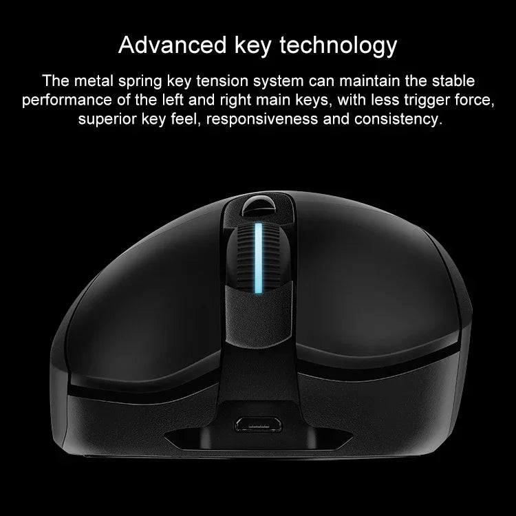 Logitech G703 LIGHTSPEED 16000 DPI 6 programmierbare Tasten HERO 16K Sensor RGB-Hintergrundbeleuchtung Kabellose optische Gaming-Maus
