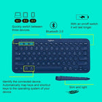Logitech K380 Tragbare kabellose Bluetooth-Tastatur für mehrere Geräte, K380