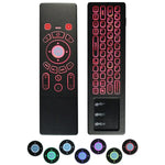 T6 Bunte Licht-Version Air Mouse 2,4 GHz Drahtlose Tastatur Fernbedienung mit Touchpad & IR-Lernfunktion für PC, Android TV Box / Smart TV, Multimedia-Geräte, T6