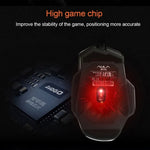 AULA Series SoulKiller II Colourful Light 7D Optical Competitive USB Wired Gaming Mouse, Maximum Resolution of 3500 DPI, SoulKiller II(B)