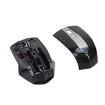 MZ-011 2.4GHz 1600DPI kabellose wiederaufladbare optische Maus mit HUB-Funktion, Schwarz, Schwarz Silber, Weiß + Königsblau, Perlweiß, Blau, Silber