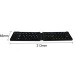 K018 USB-Ladefähige, faltbare Bluetooth-Tastatur mit 67 Tasten